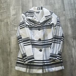 Black & Cream Winter Coat